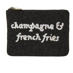 NWOT | Kate Spade New York x Target | Champagne & French Fries | Beaded Clutch